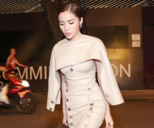Hoa hậu Kỳ Duyên xuất hiện với gương mặt khác lạ