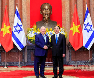 Hình ảnh lễ đón chính thức Tổng thống Israel