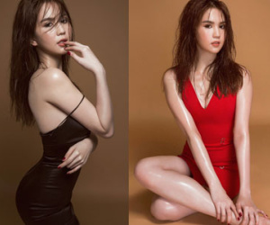 Ngọc Trinh diện váy bó, khoe 3 vòng gợi cảm