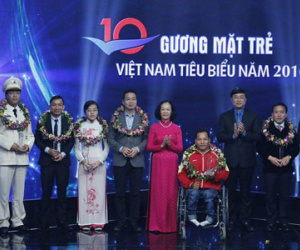 Vinh danh 10 gương mặt trẻ Việt Nam tiêu biểu