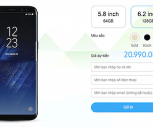 Galaxy S8 được cho đặt trước với giá từ 19 triệu đồng
