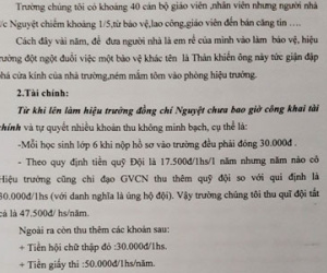 Hà Nội: Giáng chức Hiệu trưởng trường THCS Phú Đô vì sai phạm