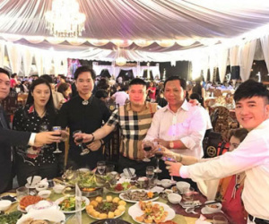 Hình ảnh đám cưới ở Ninh Bình mời toàn ngôi sao ca nhạc