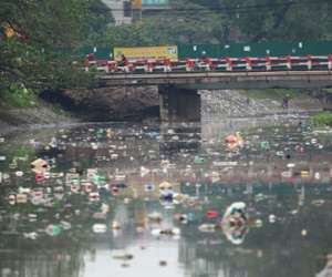 Hà Nội: Sông Tô Lịch ngập rác thải sinh hoạt, bốc mùi hôi thối