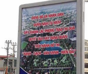 Dân mạng "chế" phì cười với lỗi chính tả “ngây ngô” ở quận Nam Từ Liêm