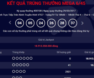 Kết quả Vietlott ngày 29.3: Giải Jackpot 18 tỷ chưa tìm thấy chủ nhân