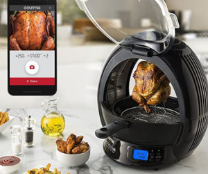 Máy nướng thịt trang bị Wi-Fi và camera