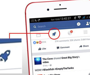Facebook xuất hiện biểu tượng "tên lửa", bạn sẽ bất ngờ khi biết ý nghĩa của nó