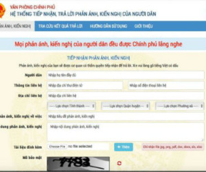 Người dân có thể kiến nghị trực tiếp với Chính phủ
