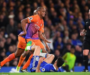 Diego Costa có nguy cơ bị treo giò sau trận thắng Man City