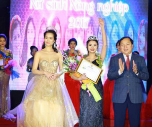 Nữ sinh vượt "hot girl mạng" đăng quang hoa khôi Nông nghiệp là ai?