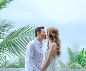 Thanh Thảo và bạn trai hôn nhau say đắm ở Đà Nẵng