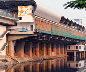 Các nhà ga của tuyến đường sắt Cát Linh - Hà Đông đang dần hoàn thiện, mỗi nhà ga là một màu sắc riêng biệt, nổi bật!