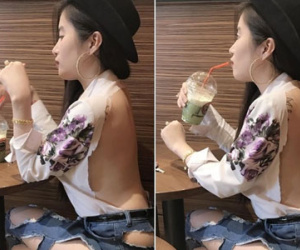 Nữ DJ trẻ mặc quần áo rách rưới như cái bang tung clip nhảy sexy