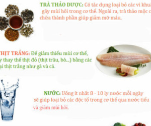 7 thực phẩm giúp giảm mùi hôi cơ thể