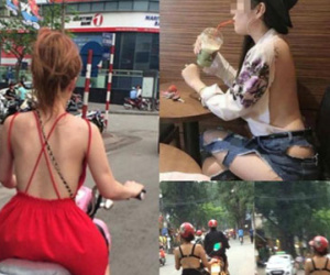 Chưa hè, thiếu nữ đã mặc "tả tơi" khoe thân gây sốt ngoài đường