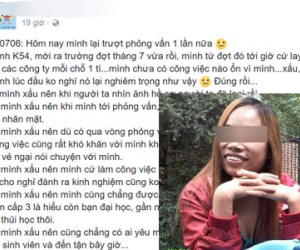Lời chua xót của cô gái "vì xấu xí nên không xin được việc, chẳng có ai yêu, chỉ muốn tự tử" gây sốt mạng
