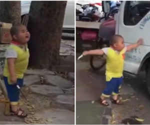 Trung Quốc: Cậu bé 5 tuổi cầm dao uy hiếp nữ tài xế ngay ở chốn đông người