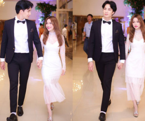Người yêu điển trai nắm tay Sĩ Thanh không rời ở sự kiện