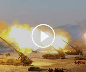 Video: Xem Triều Tiên tập trận bắn đạn thật lớn chưa từng có