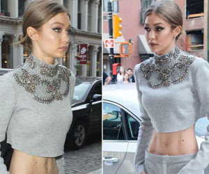 Gigi Hadid đang chạy theo mốt "mình dây"?