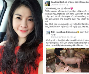 Biên tập viên VTV Kim Oanh mua nửa tấn lợn tặng bà con vùng sâu