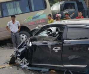 Tuyên Quang: Tai nạn liên hoàn khiến 5 người nhập viện, quốc lộ 37 ùn tắc