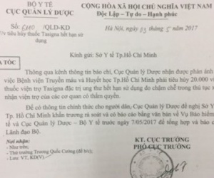 Bộ Y tế yêu cầu làm rõ vụ tiêu hủy thuốc ung thư