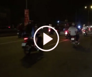 Video: “Quái xế” quậy chớp nhoáng trên đường dẫn cao tốc