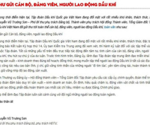 Tổng giám đốc PVN viết tâm thư gửi người lao động