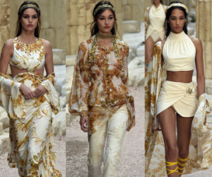 Hết đưa người xem lên vũ trụ, Chanel lại biến runway thành Hy Lạp cổ đại