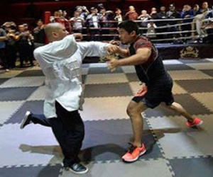Võ sư Thái Cực Quyền bị đo ván 10 giây còn quá may