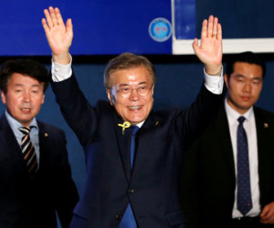 Ông Moon Jae In tuyên bố thắng cử tổng thống Hàn Quốc