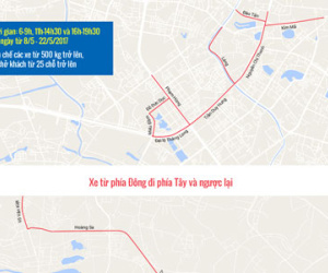 Xe khách di chuyển thế nào dịp Hội nghị APEC ở Hà Nội