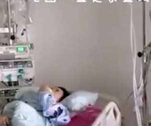 Cô gái Trung Quốc bình thản ăn táo dù tim ngừng đập