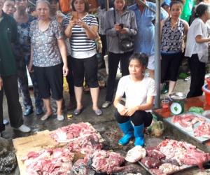 "Lợn đến kỳ xuất chuồng mà chẳng ai mua, chúng tôi mới mổ thịt đem ra chợ bán thì bị hắt luyn và đe dọa"