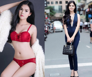 Cô gái giống Ngọc Trinh thi Hoa hậu Hoàn vũ Việt Nam