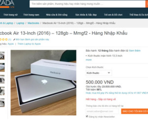 Macbook Air bán giá 500.000 đồng nhưng không ai mua được