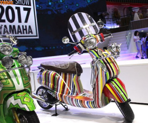 Cận cảnh Yamaha Grande “màu mè” nhất Việt Nam
