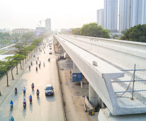 Hình ảnh mới nhất về tuyến metro Nhổn - ga Hà Nội
