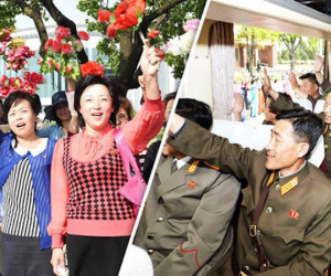 Triều Tiên ngợp cờ hoa đón những người có công phóng tên lửa thành công