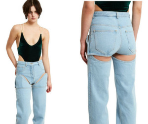 Lại xuất hiện kiểu quần jeans lạ trong làng mốt