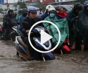Video: Nhiều tuyến đường ngập nặng sau cơn mưa lớn ở Sài Gòn