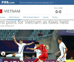 FIFA khen ngợi U20 Việt Nam sau trận ra quân lịch sử