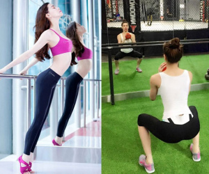 Hồ Ngọc Hà khoe tư thế khó đỡ ở phòng tập khiến quý ông "bấn loạn"