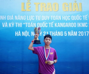 Nam sinh lớp 8 giành HCV “kép” hai kỳ thi Toán quốc tế tại Việt Nam