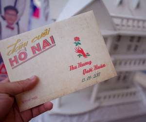 Thiệp cưới theo phong cách hoài cổ "Cô Ba Sài Gòn"