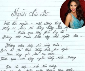 Bất ngờ với nét chữ Hồ Ngọc Hà, Phạm Hương, Ngọc Trinh, Hari Won