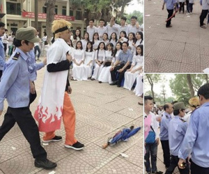Nam sinh không được dự lễ bế giảng vì hóa trang thành Naruto