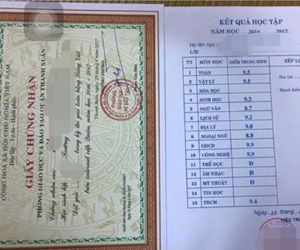 Phạm luật khi khoe bảng điểm của con lên mạng